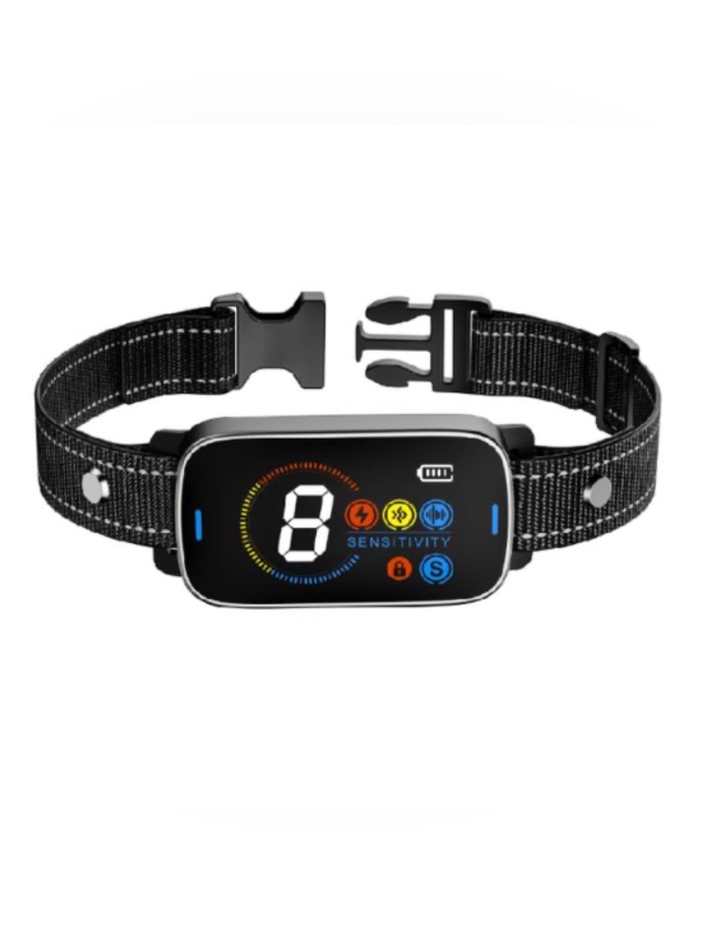 Adjustable Black Dog Training Collar with Digital Display